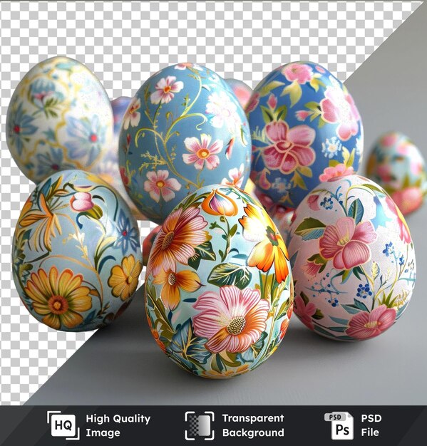 PSD transparent background psd collection set of slavic floral celebration eggspng jpg eps