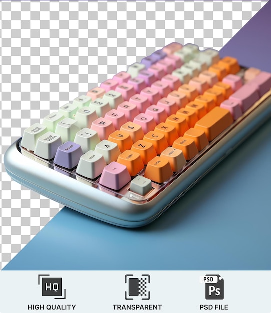 transparent background psd a computer keyboard featuring a row of keys labeled a b c d e f g h h i j k