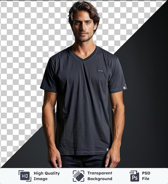 transparent background psd front view capture a premium t shirt titanium technical materials fabric label material material material material material material material material