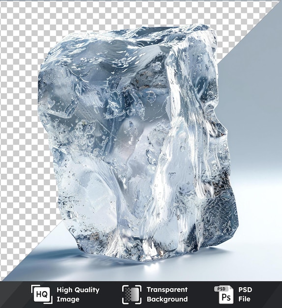 transparent background psd ice cube on a transparent background