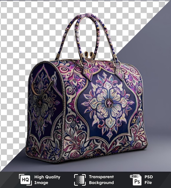 transparent background psd islamic motif tote bag for ramadan kareem