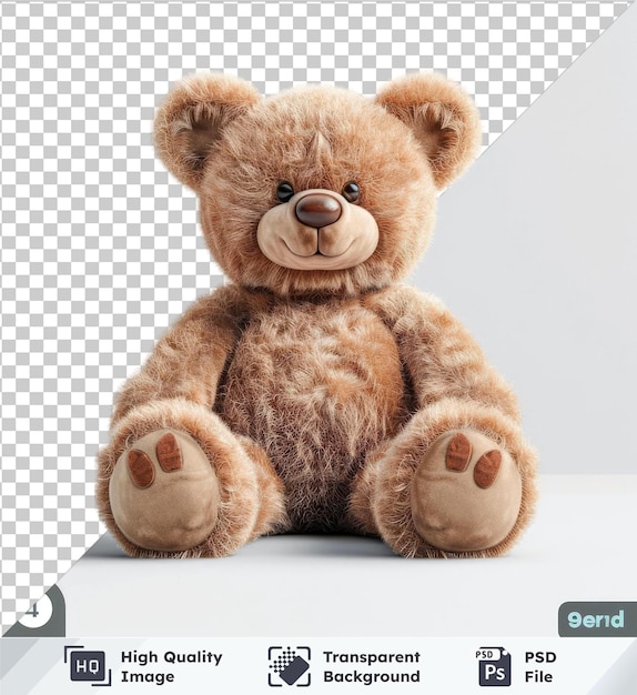 transparent background psd toy teddy isolated on a transparent background