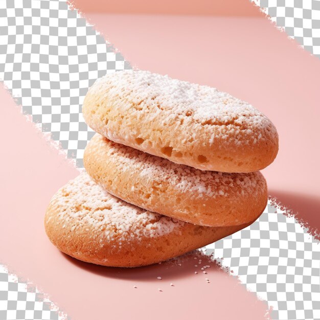 transparent background showcases Italian cookie