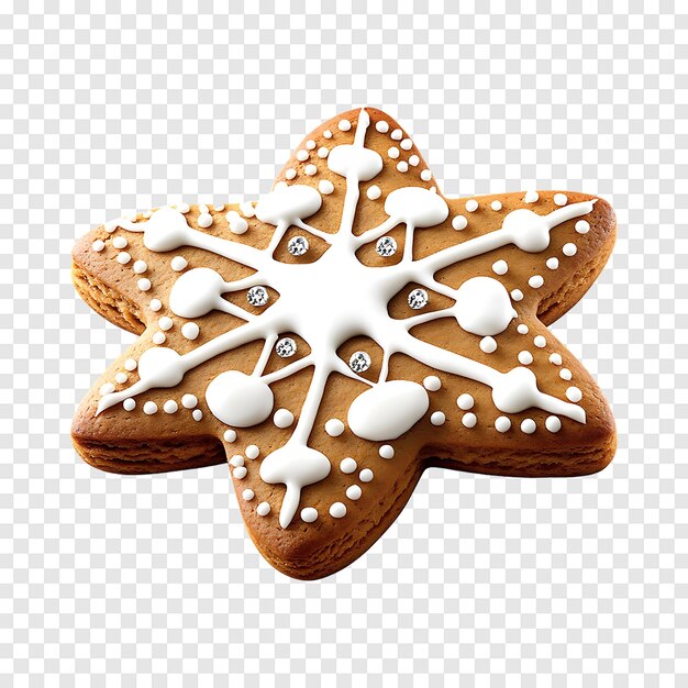 PSD transparent background showcasing christmas gingerbread isolated for seasonal projects