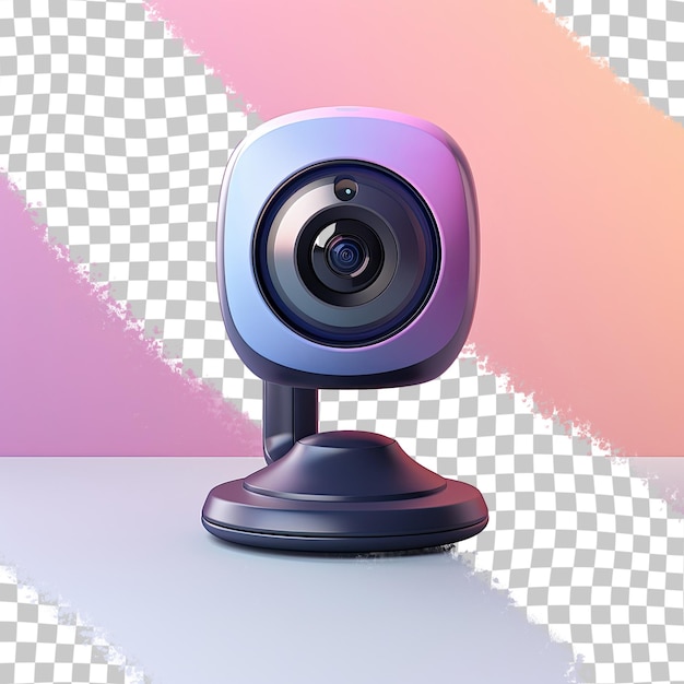 transparent background with a camera on the web