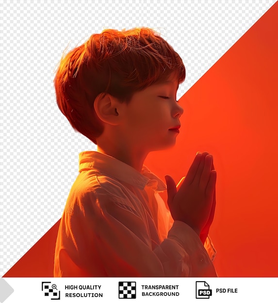 transparent background with isolated boy praying to god with hands held together and head bowed low stock image and stock photo the image shows a close up of a boys face with short brown hair