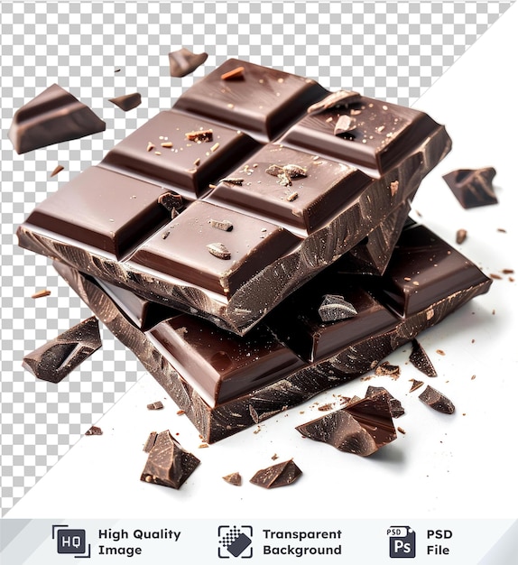 Transparent background with isolated chocolate no objects detected in the image