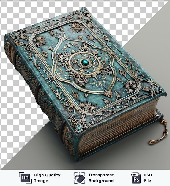 transparent background with isolated islamic history book for ramadan kareem