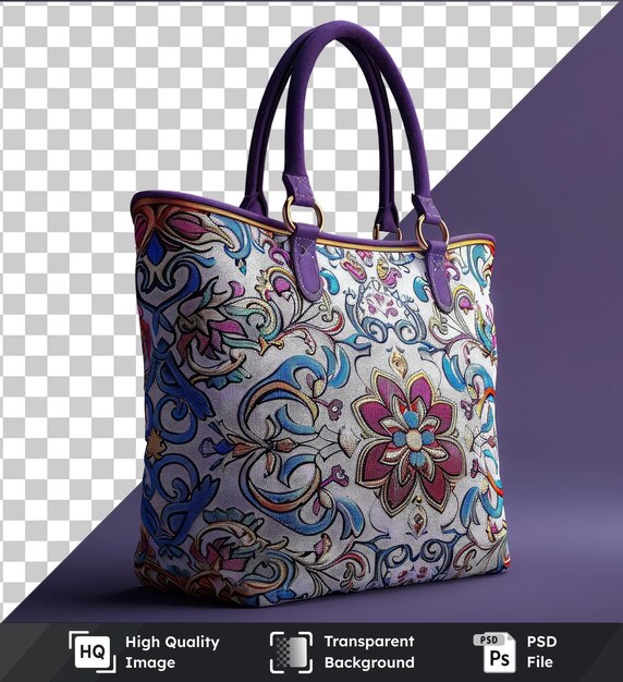 transparent background with isolated islamic motif tote bag for ramadan kareem