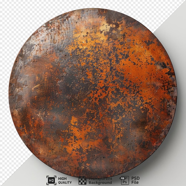 PSD transparent background with isolated rusty metal plate png clipart png psd