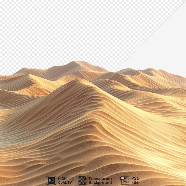 transparent background with isolated sand dunes png clipart png psd