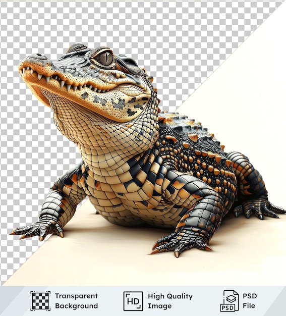 transparent background with isolated vector illustration cute crocodile on a isolated background