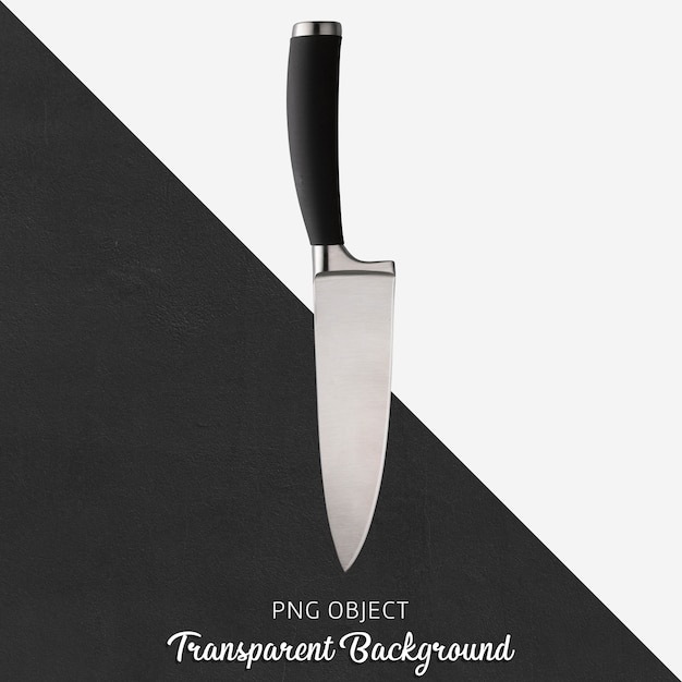 Transparent black handle kitchen knife