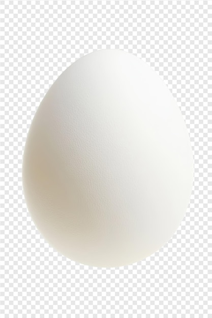 PSD a transparent egg with a white background and a place for text