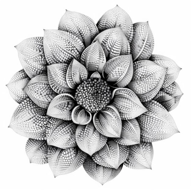 Transparent Intricate beautiful flower artwork