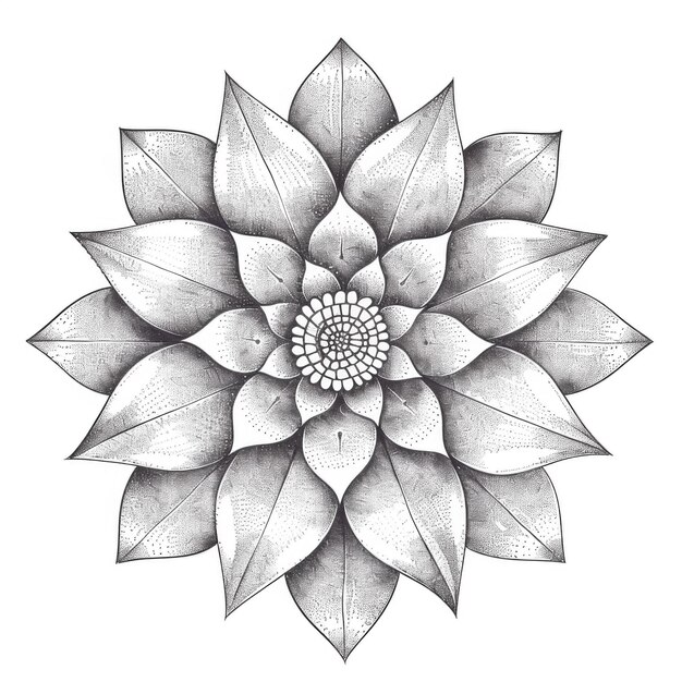 Transparent Intricate beautiful flower artwork