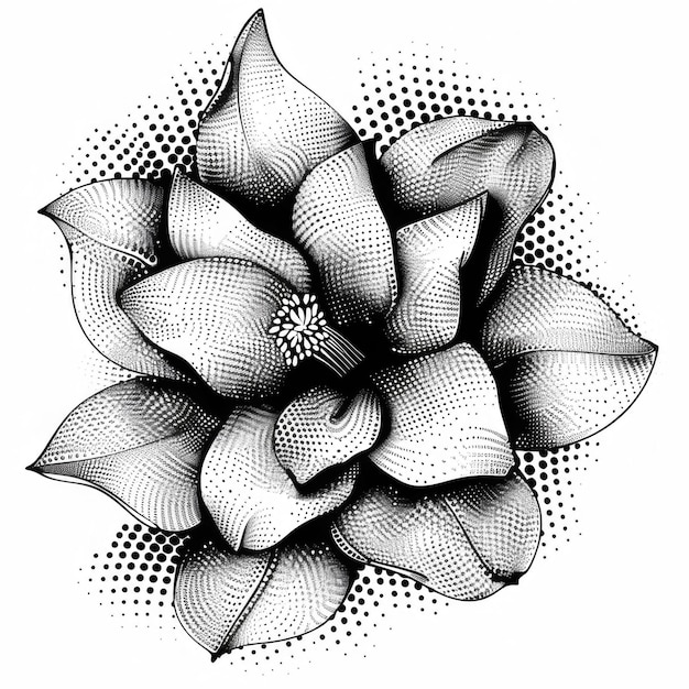 Transparent Intricate beautiful flower artwork