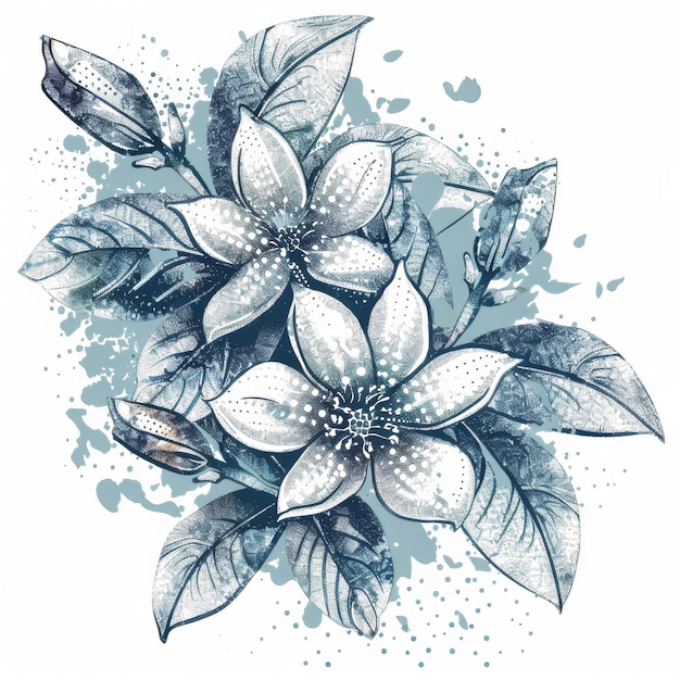 Transparent Intricate beautiful flower artwork