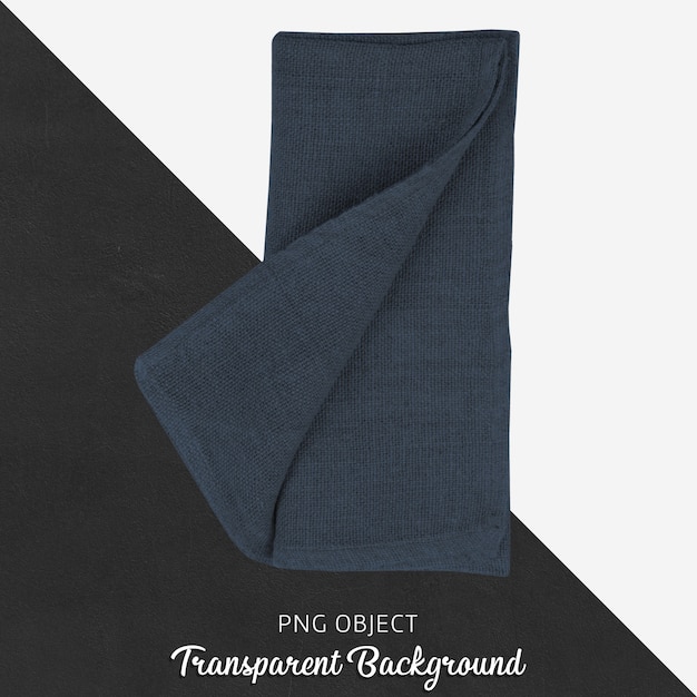 Transparent navy blue linen