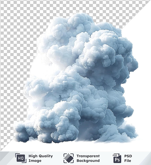 transparent object cloud isolated on transparent background no other objects detected in the image