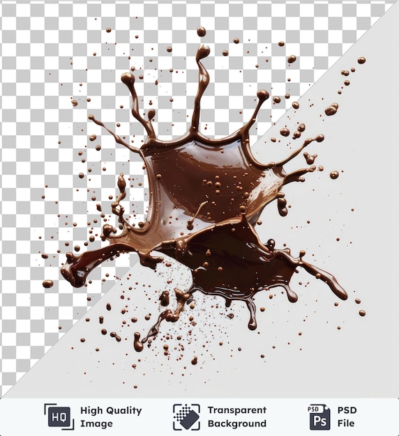 transparent object mud splatter vector symbol earth brown liquid splashing in the air