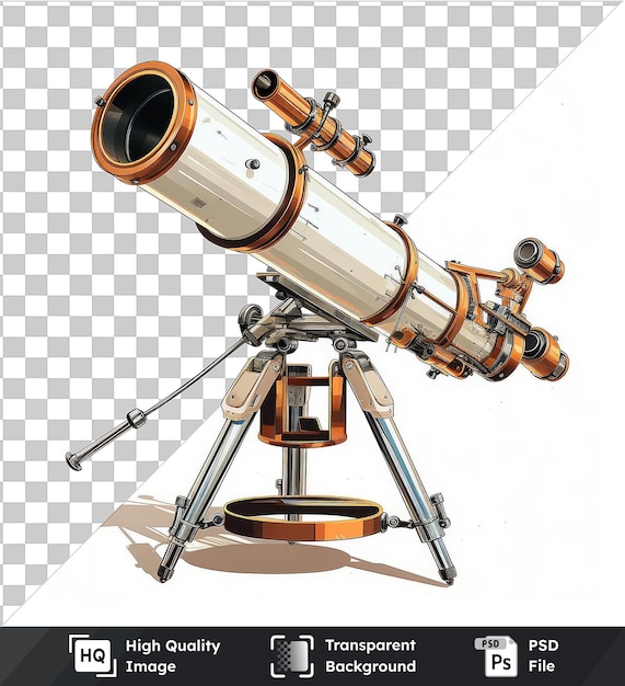 transparent object realistic photographic astronomer _ s telescope looking into the distance