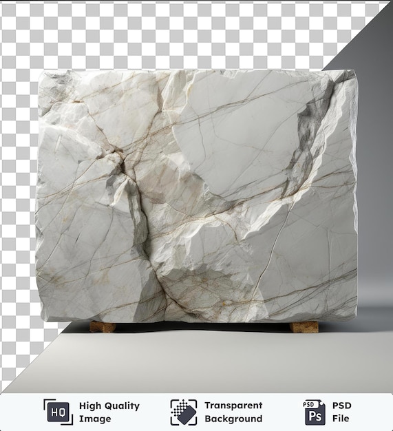 transparent object realistic photographic sculptor _ s marble block