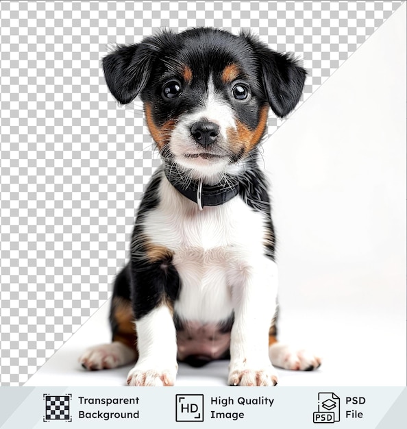 PSD transparent object small dog puppy isolated on a transparent background