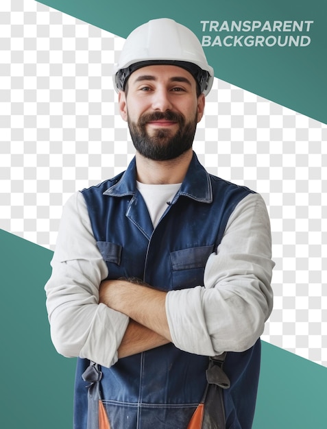 Transparent photo of a handyman