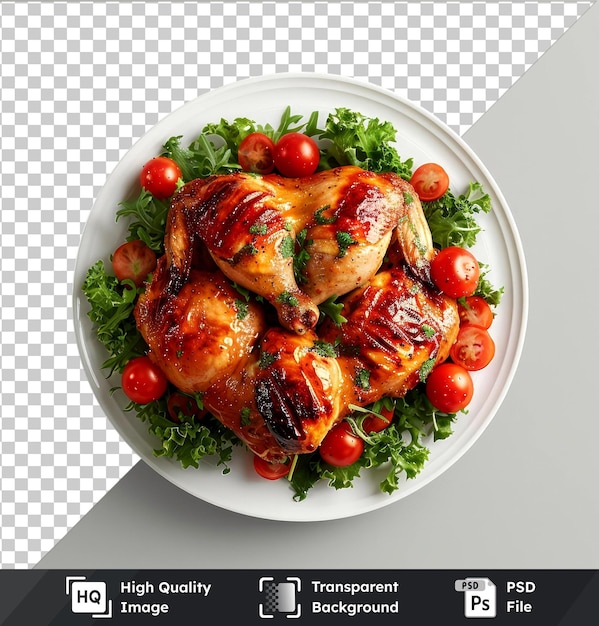 transparent premium psd picture whole grilled chicken plate png clipart