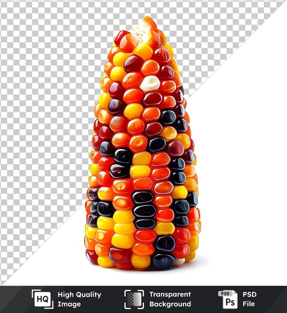 transparent psd picture candy corn isolated on transparent background