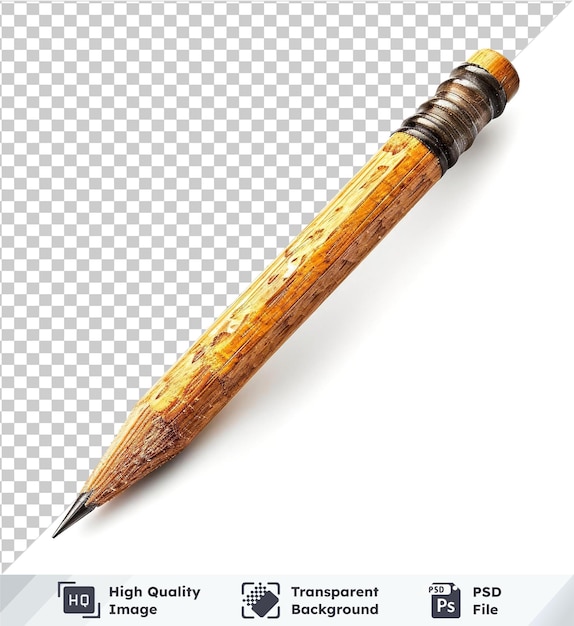 transparent psd picture classic wooden pencil isolated on transparent background