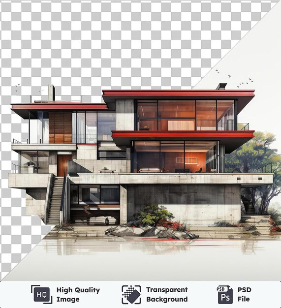 transparent psd picture realistic photographic architect _ s architectural drawings the house