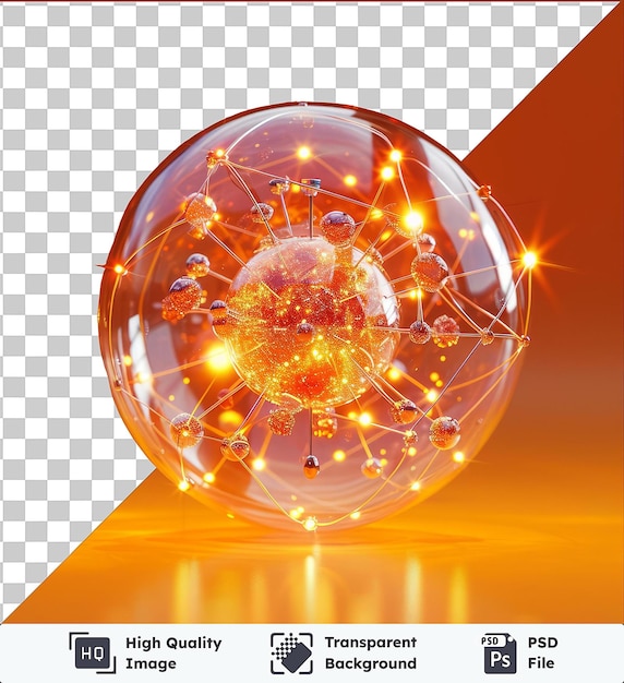 Transparent PSD picture realistic photographic Quantum mechanic_s particle model