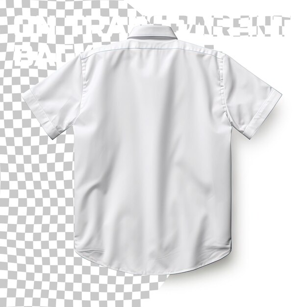 transparent shirts mockup front and back used as design template isolated on transparent background