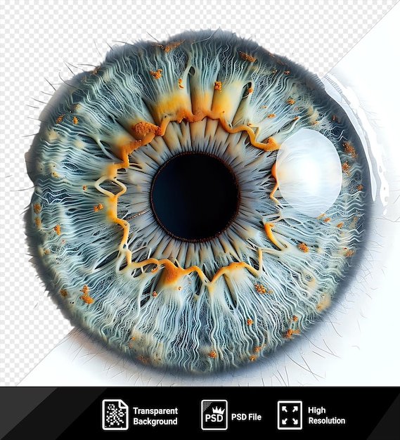 transparent of wakwak like structure of the eye