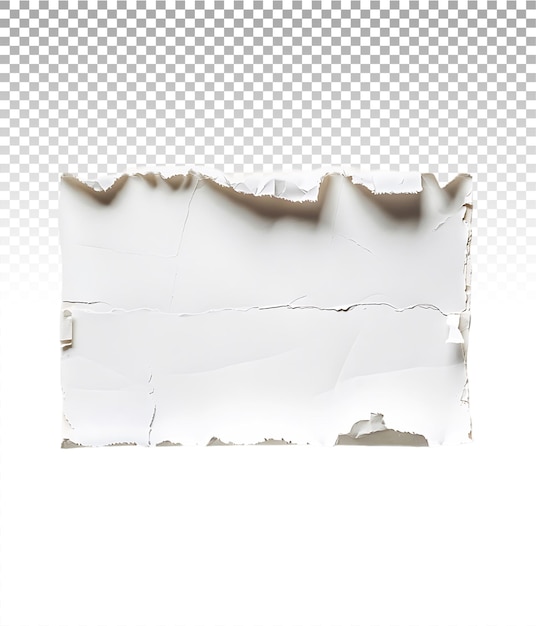 Transparent White Paper Tear Isolation