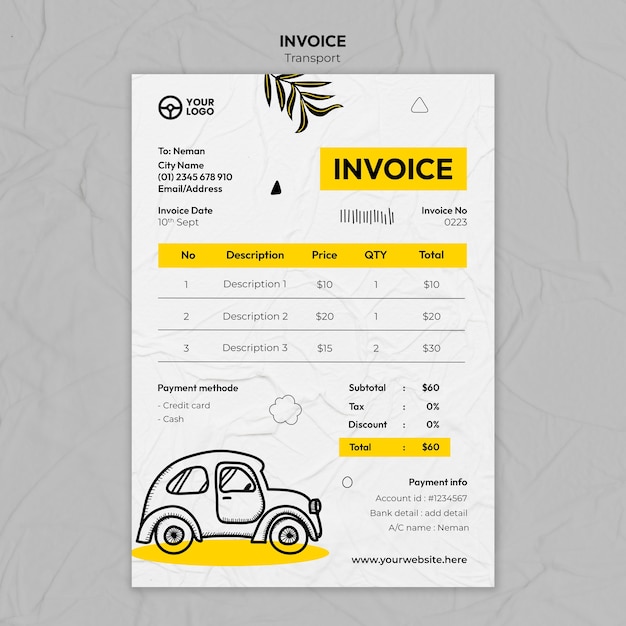 Transport template design