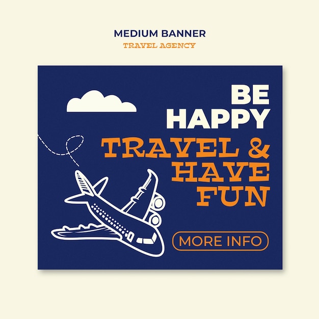 PSD travel agency template design