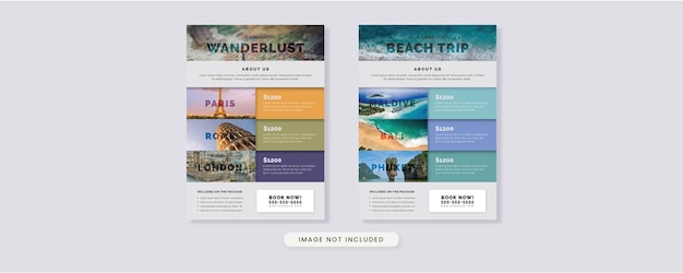 PSD travel flyer 2