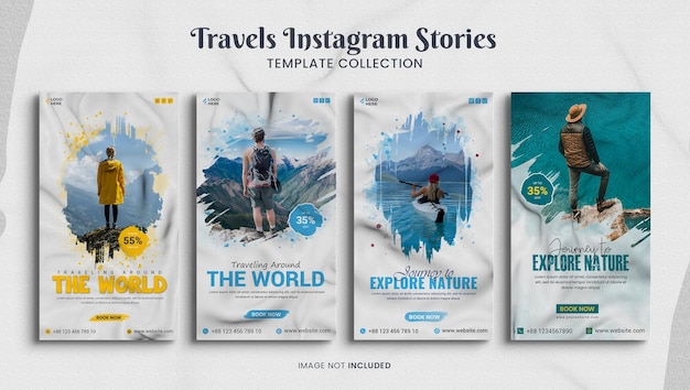 Travel Instagram Stories and tourism facebook story template