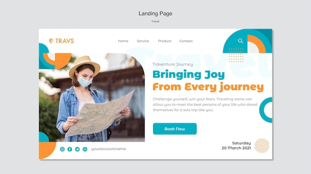 Travel landing page