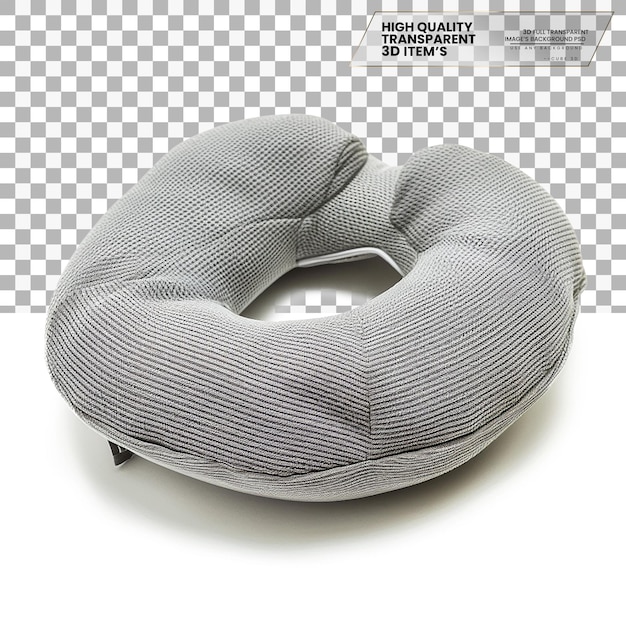 PSD travel pillow a pillow designed for comfort during travel on transparent background