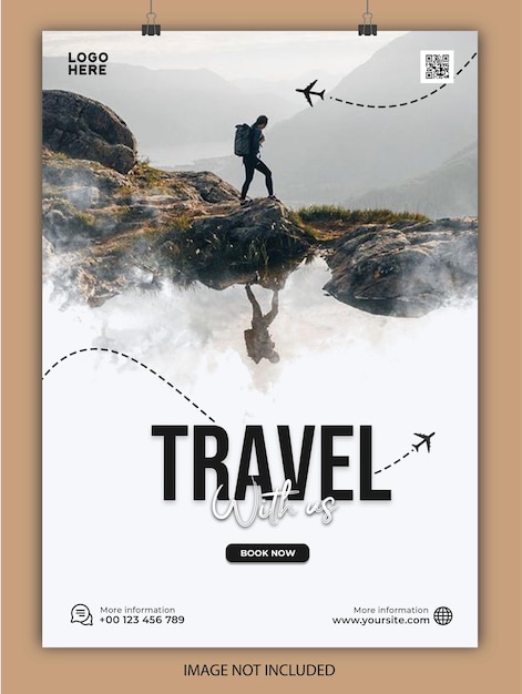 PSD travel psd flyer template