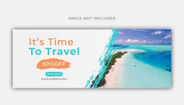 Travel social media and facebook post banner template