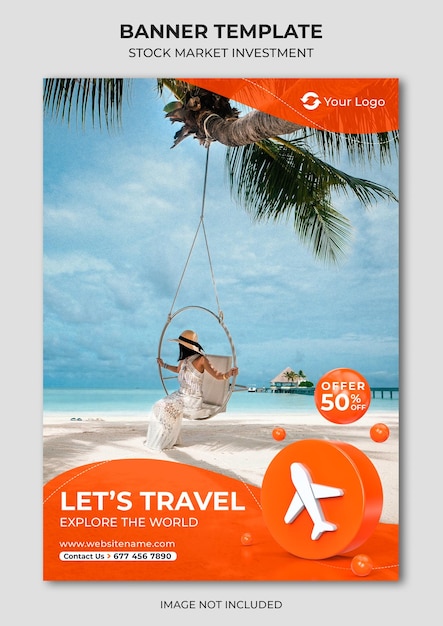 Travel special sale A4 flyer