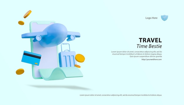 travel time landing page website template