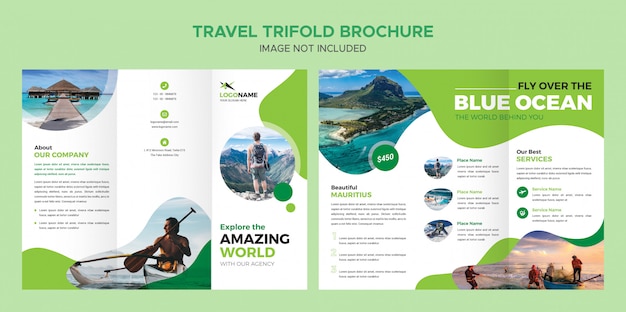 Travel Trifold Brochure Template