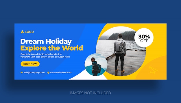 Travel vacation holiday facebook timeline cover template