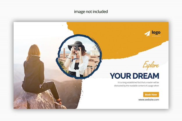 Travel Web banner psd